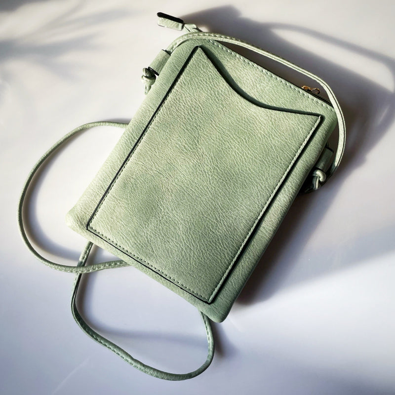 Sml green cross body bag