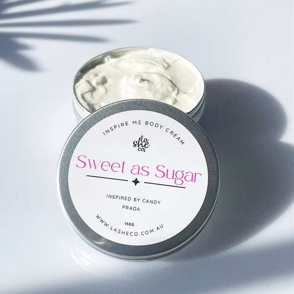 Sweet as sugar body cream inspired by Candy Prada