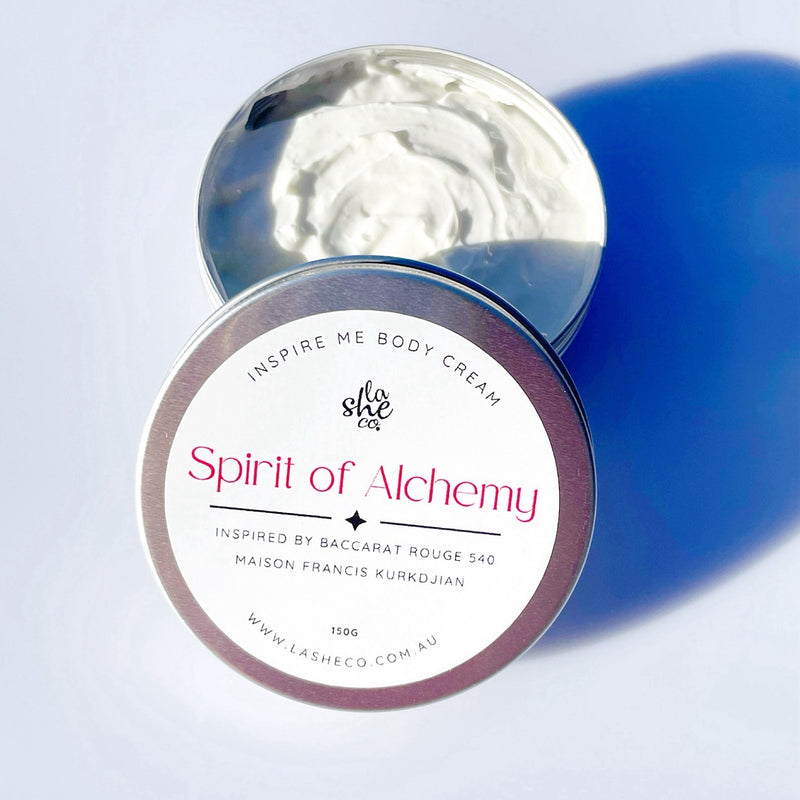 Spirit of alchemy Body cream inspired by Baccarat rouge Maison